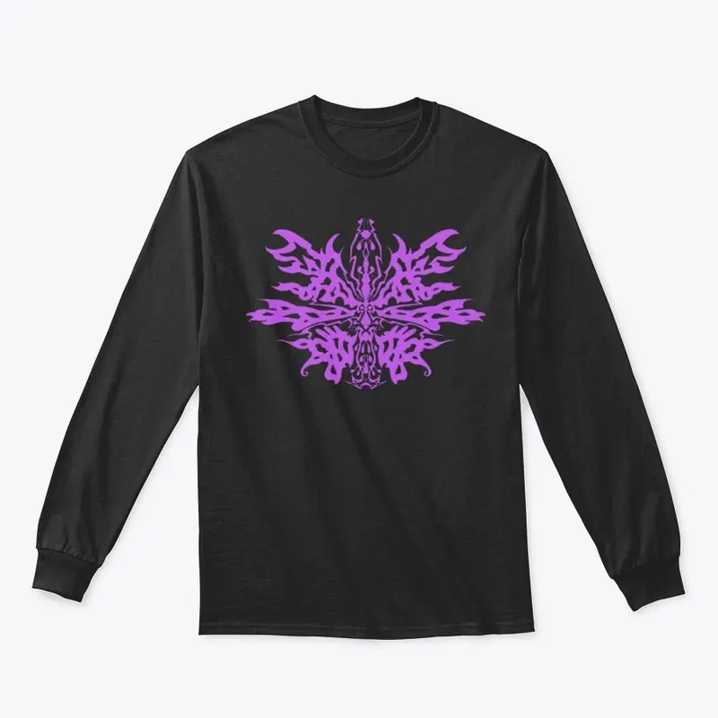 Sea Mosquito Purple Mascot Long Sleeve